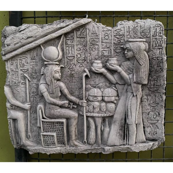 Egyptian Isis Concrete Wall Plaque