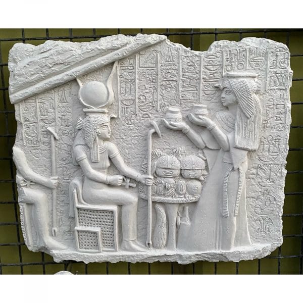 Egyptian Isis Concrete Wall Plaque