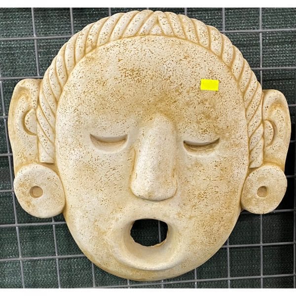 Aztec Stone Mask Concrete Wall Plaque 7309