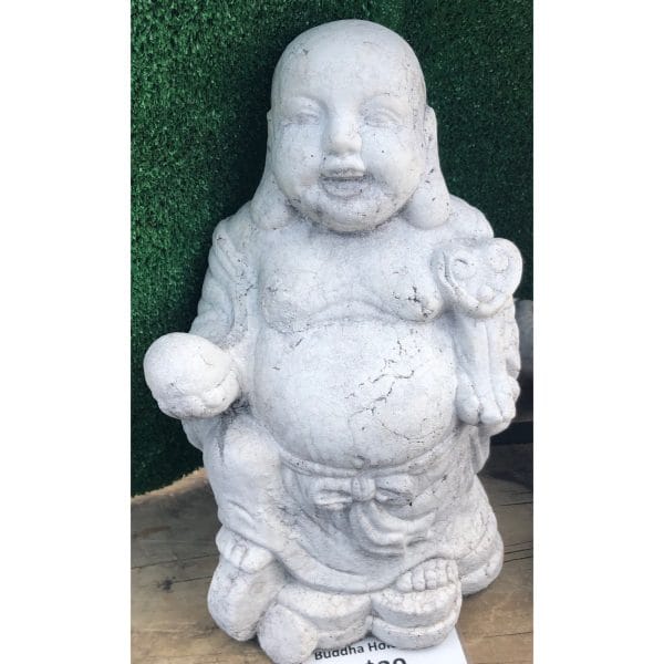 Buddha Holding Ball Concrete Statue 7633