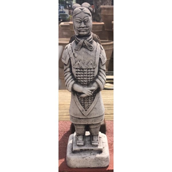 Chinese Warrior Concrete Statue 0374a