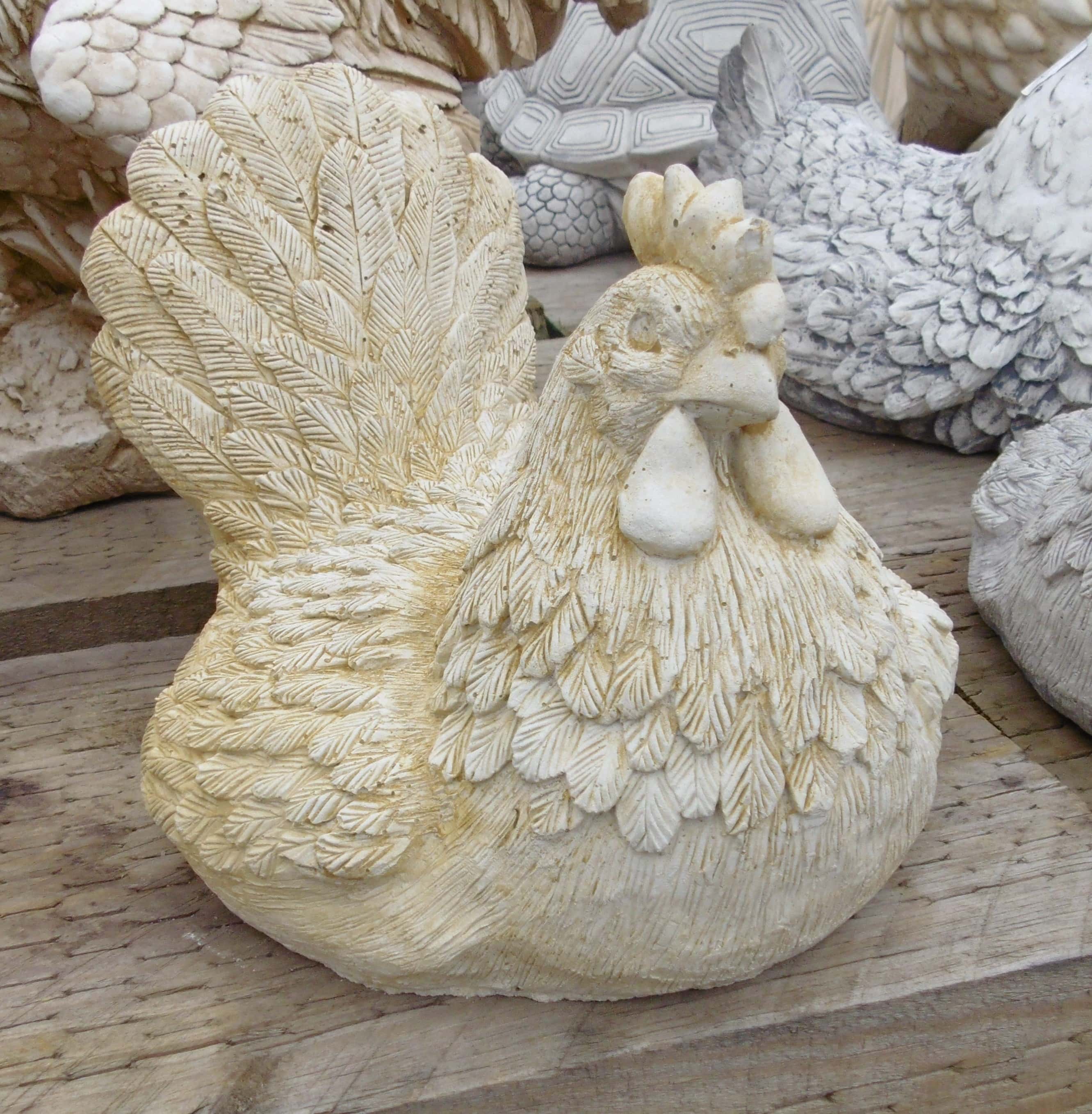 Chook Concrete Statue (0061) | Wantirna Garden Ornaments and Pots