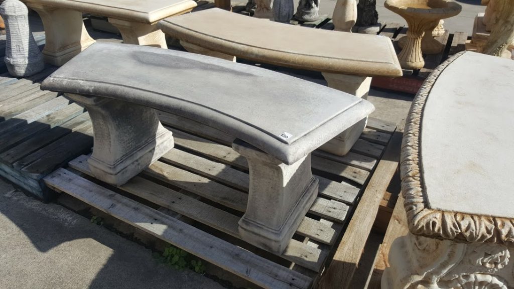 Plain Curved Concrete Bench Seat Wantirna Garden Ornaments And Pots   20170330 102706 1024x576 