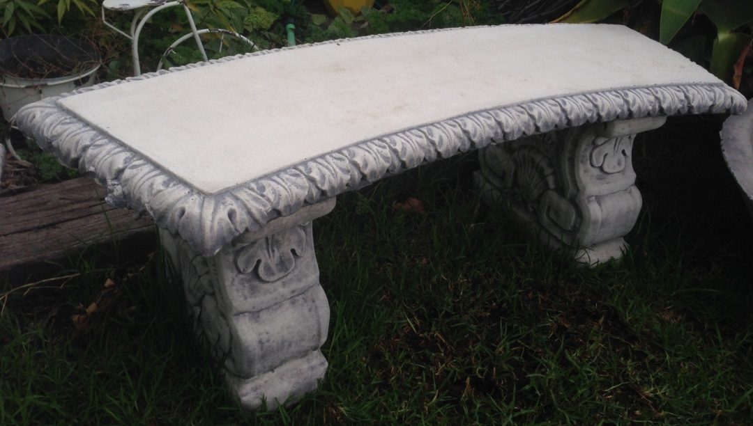 Fancy Curved Concrete Bench Seat | Wantirna Garden Ornaments and Pots