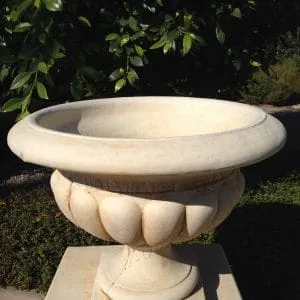 Deep Wide Scalloped Urn