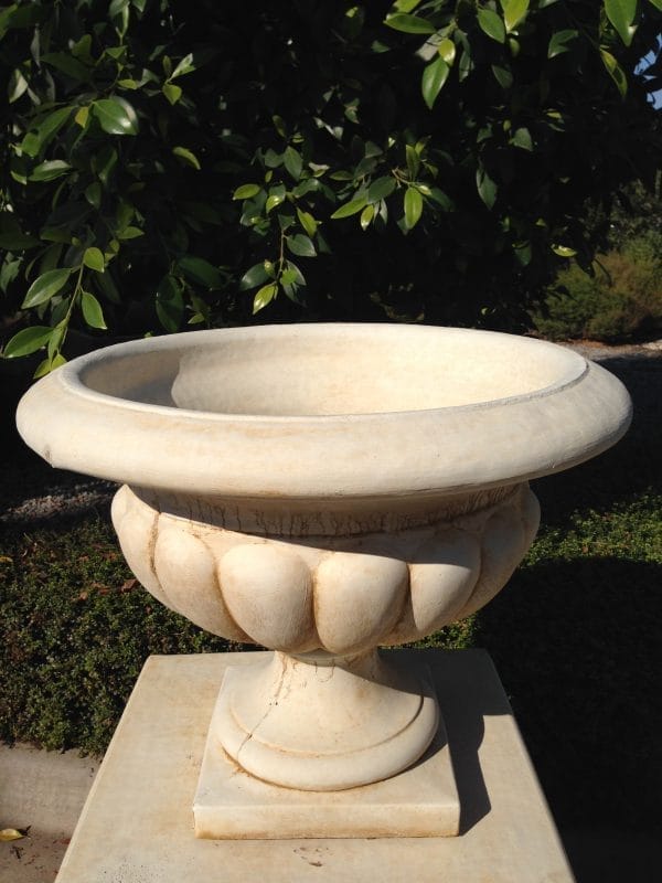 Deep Wide Scalloped Urn