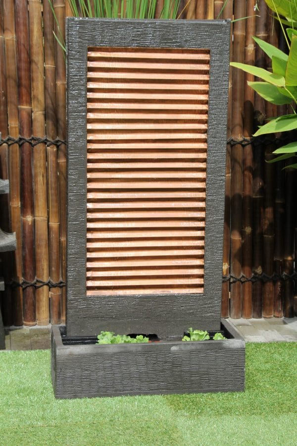 Zig Zag Copper Wall Fountain