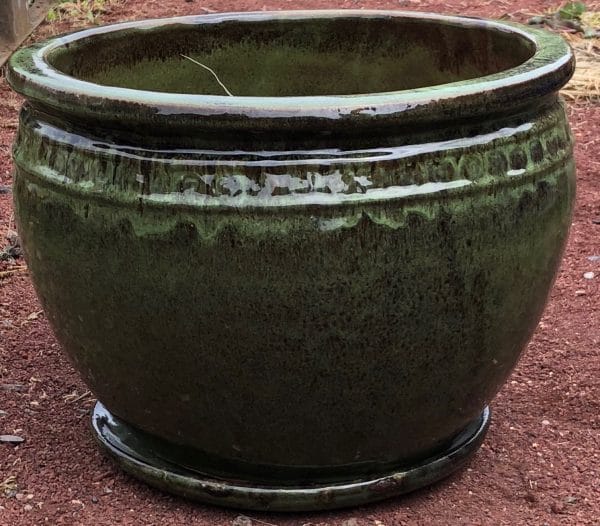 Coin Planter Glazed Garden Pot