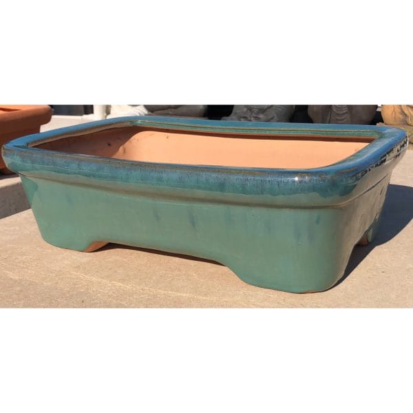 Rect Bonsai Glazed Pot