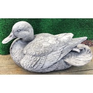 Duck Feathered Concrete Statue