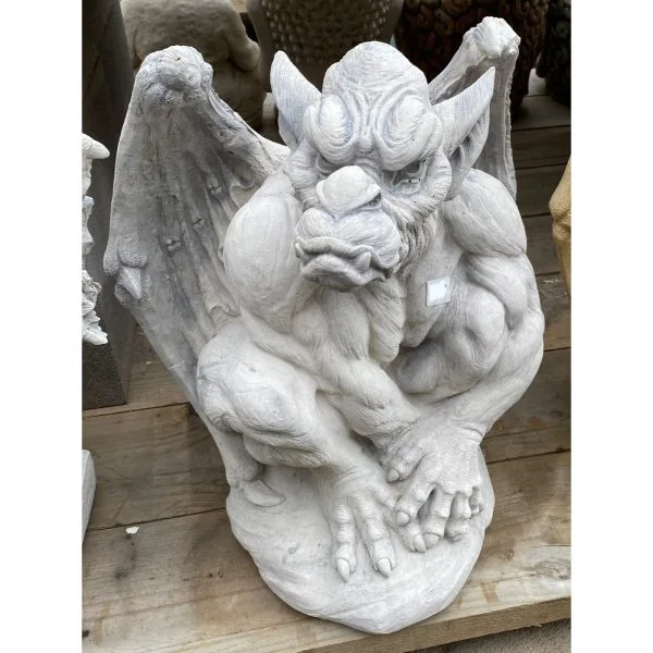 Angry Gargoyle Large Concrete Statue (1108) - Image 5