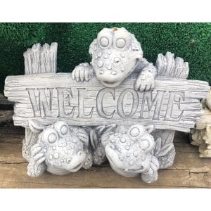 Welcome Crocodiles Concrete Statue