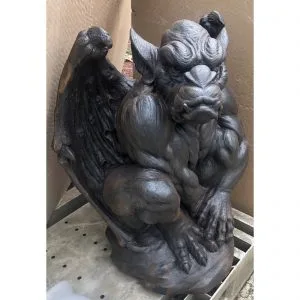 Angry Gargoyle Large Concrete Statue (1108) - Image 3