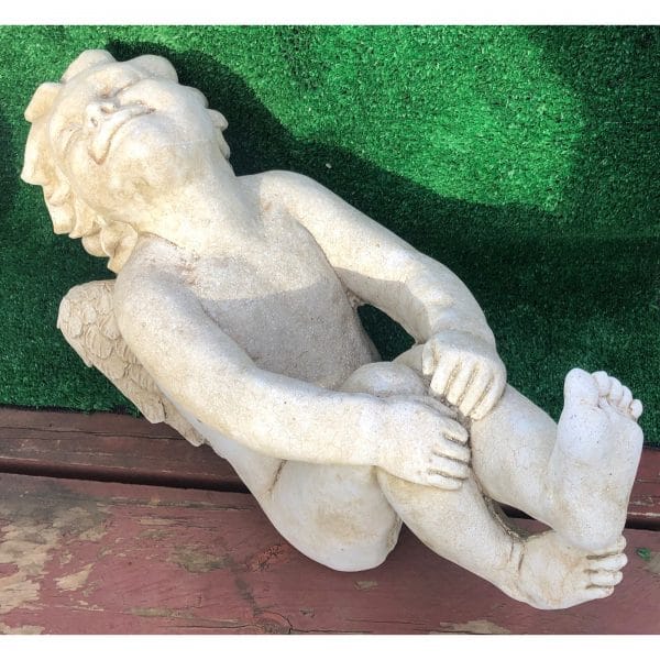 Laughing Cherub Concrete Statue