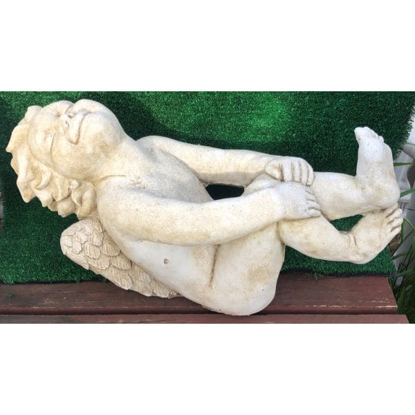 Laughing Cherub Concrete Statue