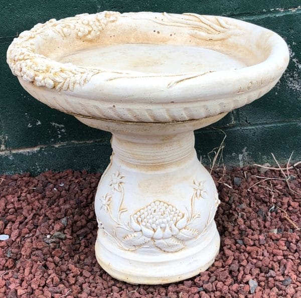 Wattle & Waratar Birdbath