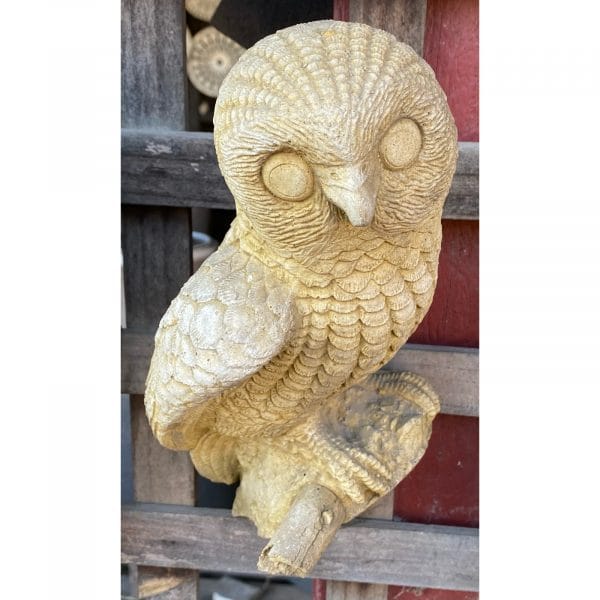 Owl Concrete Wall Plaque