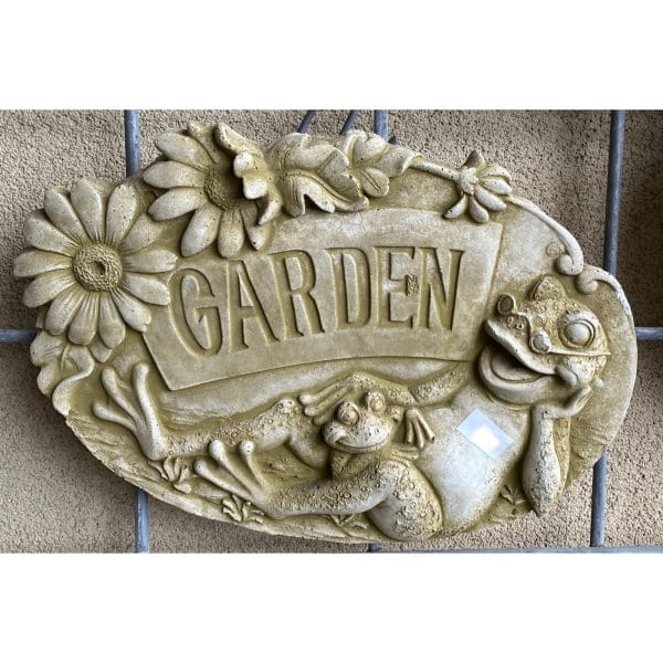 Garden Frog Concrete Wall Plaque