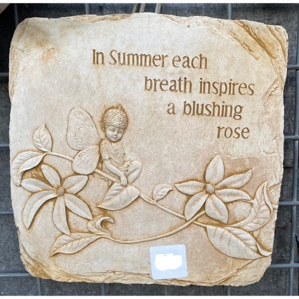 Seasons Fairy - Summer Concrete Wall Plaque