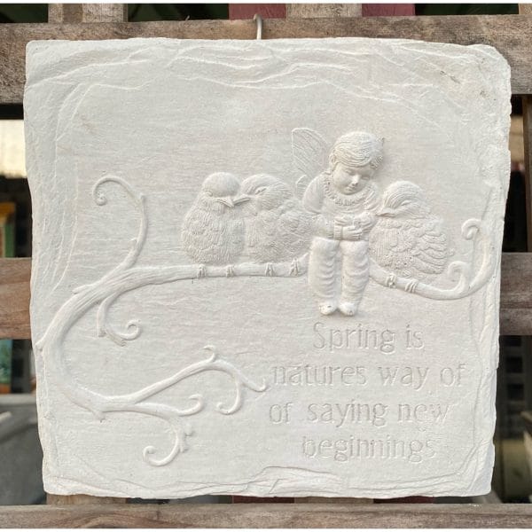 Seasons Fairy - Spring Concrete Wall Plaque