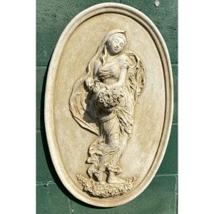 Flora Goddess of Spring Concrete Wall Plaque