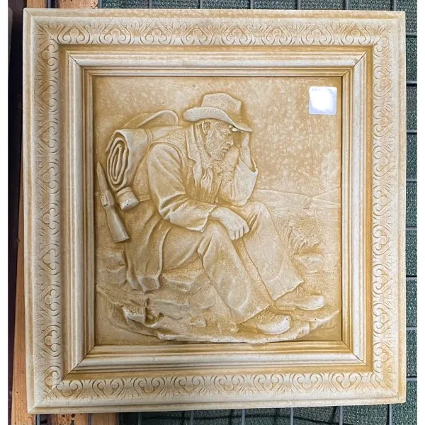 Gold Prospector Concrete Wall Plaque