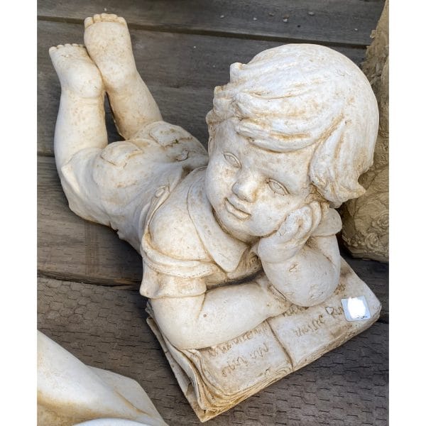 Thinking Boy Concrete Garden Statue