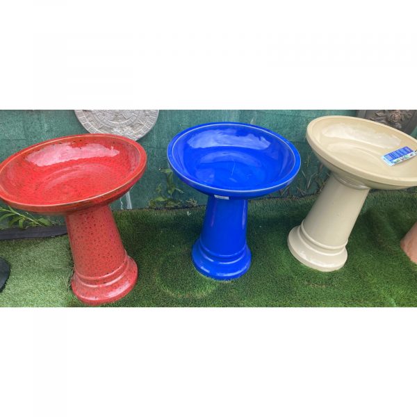 Grafton Glazed Birdbath