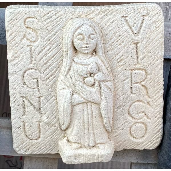 Virgo Tile Concrete Wall Plaque