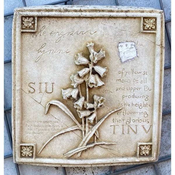 Italian Bluebells Concrete Wall Plaque