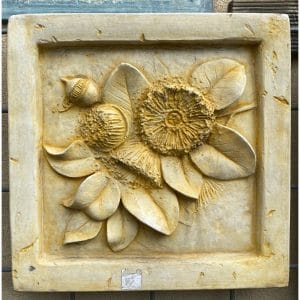 Gum Blossom - Framed Concrete Wall Plaque