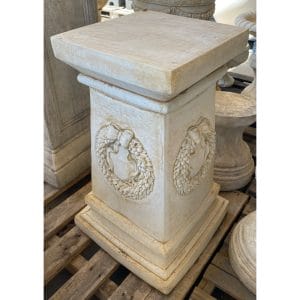 Tapered Garland Pedestal Concrete Plinth Stand 1838