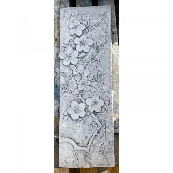 Cherry Blossom Large Concrete Wall Plaque 8008