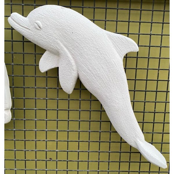 Dolphin Concrete Wall Plaque 0571