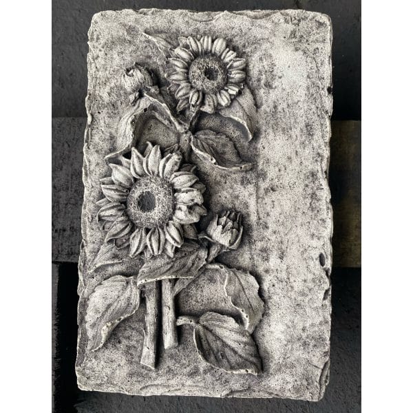 Sunflower - small Concrete Wall Plaque