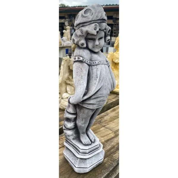 Curtsy Girl Small Concrete Statue 0241