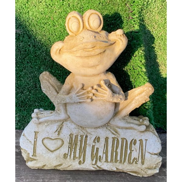 Love my Garden Pot Concrete Animal Statue 0913