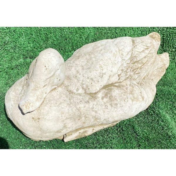 Duck Lying Concrete Bird Statue 0076