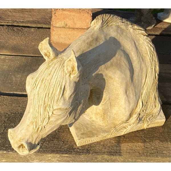 Arabian Stallion Bust Concrete Horse Statue