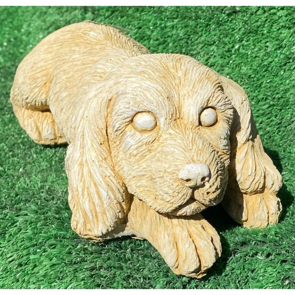 Spaniel Concrete Dog Statue