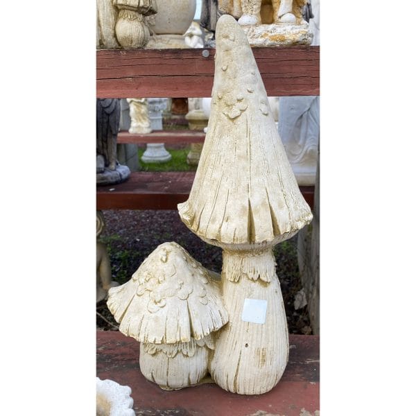 Tall Pointy Mushroom Concrete Statue 1276