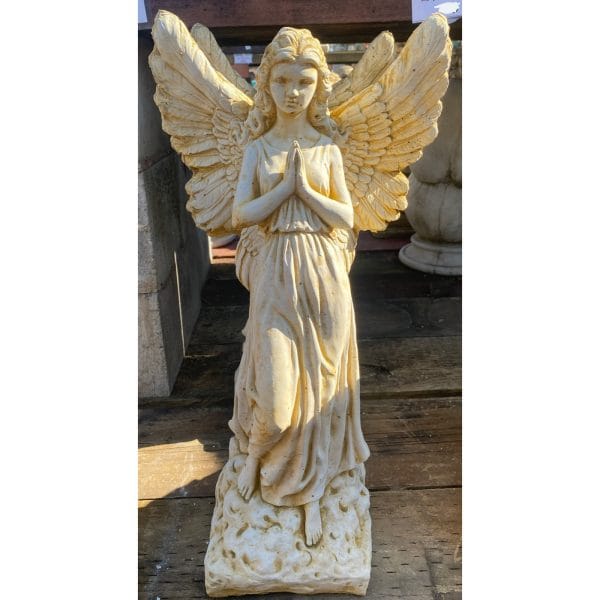 Standing Praying Angel Concrete Statue 0353