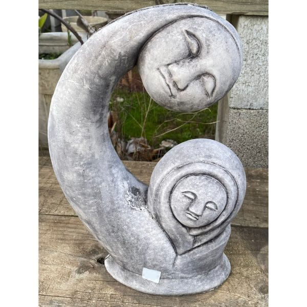 Madonna and Child Modern Abstract Concrete Statue 7220