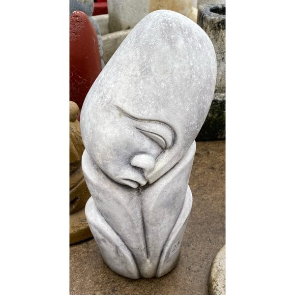 Tribal Elder Concrete Modern Abstract Statue 7654