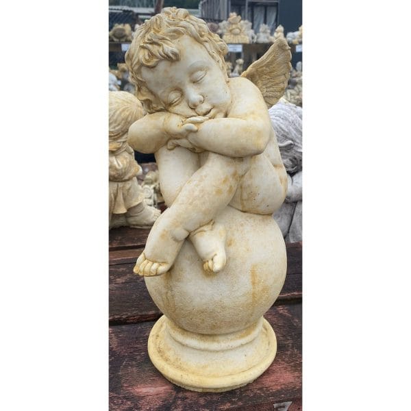 Angel on Ball Small Concrete Statue 1230