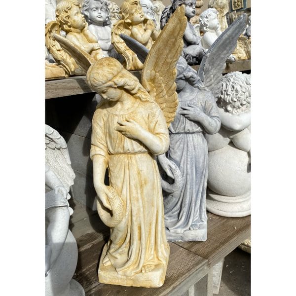 Angel with Wreath Concrete Statue 1360