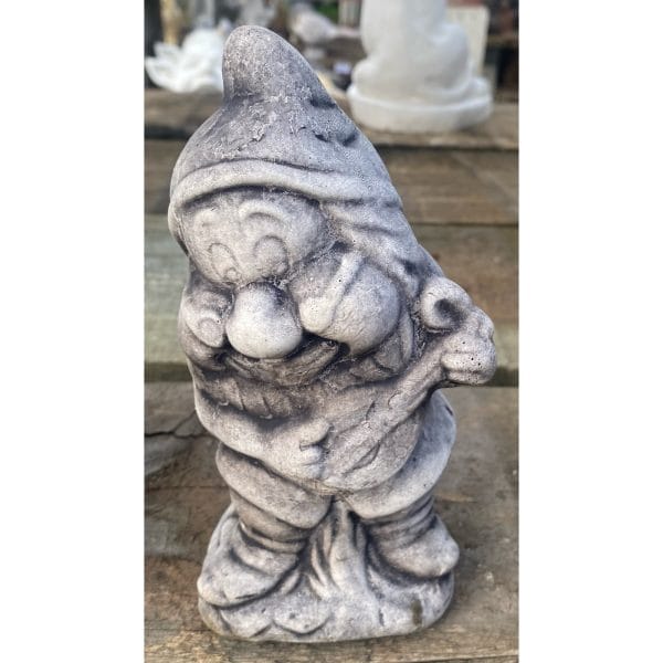 Gnome with Violin Concrete Statue 0340