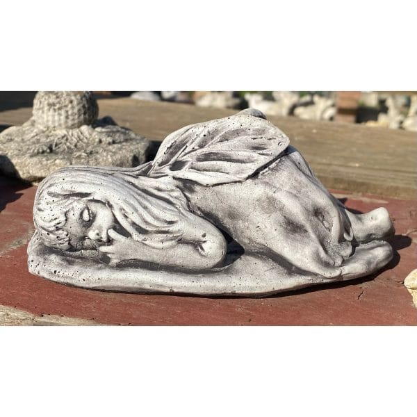 Lying Fairy Small Concrete Statue 0270