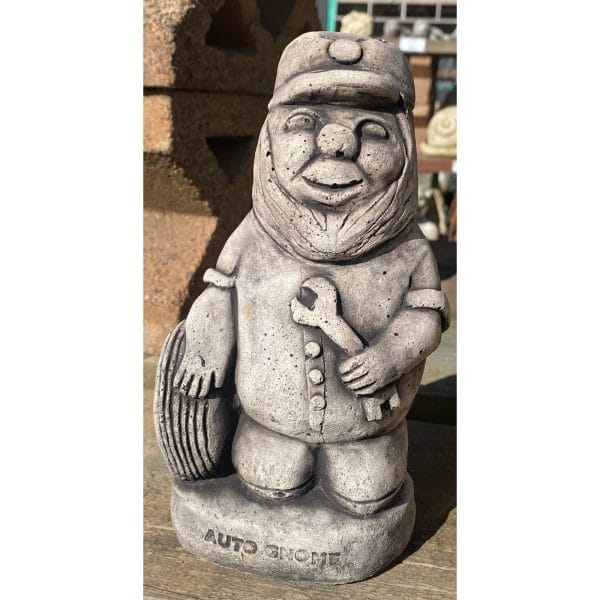 Auto Gnome Concrete Statue