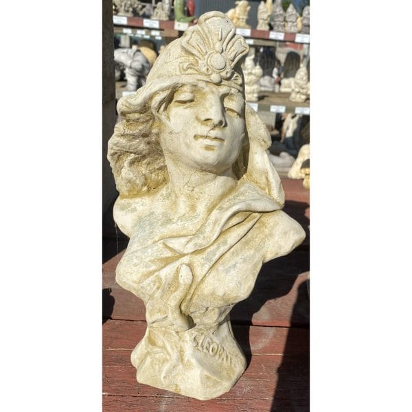 Cleopatra Bust Concrete Statue 0214